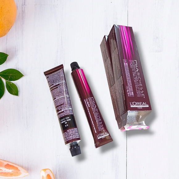 L'Oreal Professionnel DIARichesse 2 Tubes Ammonia-Free 6.8/6M Mocha Caramel - Picture 9 of 16